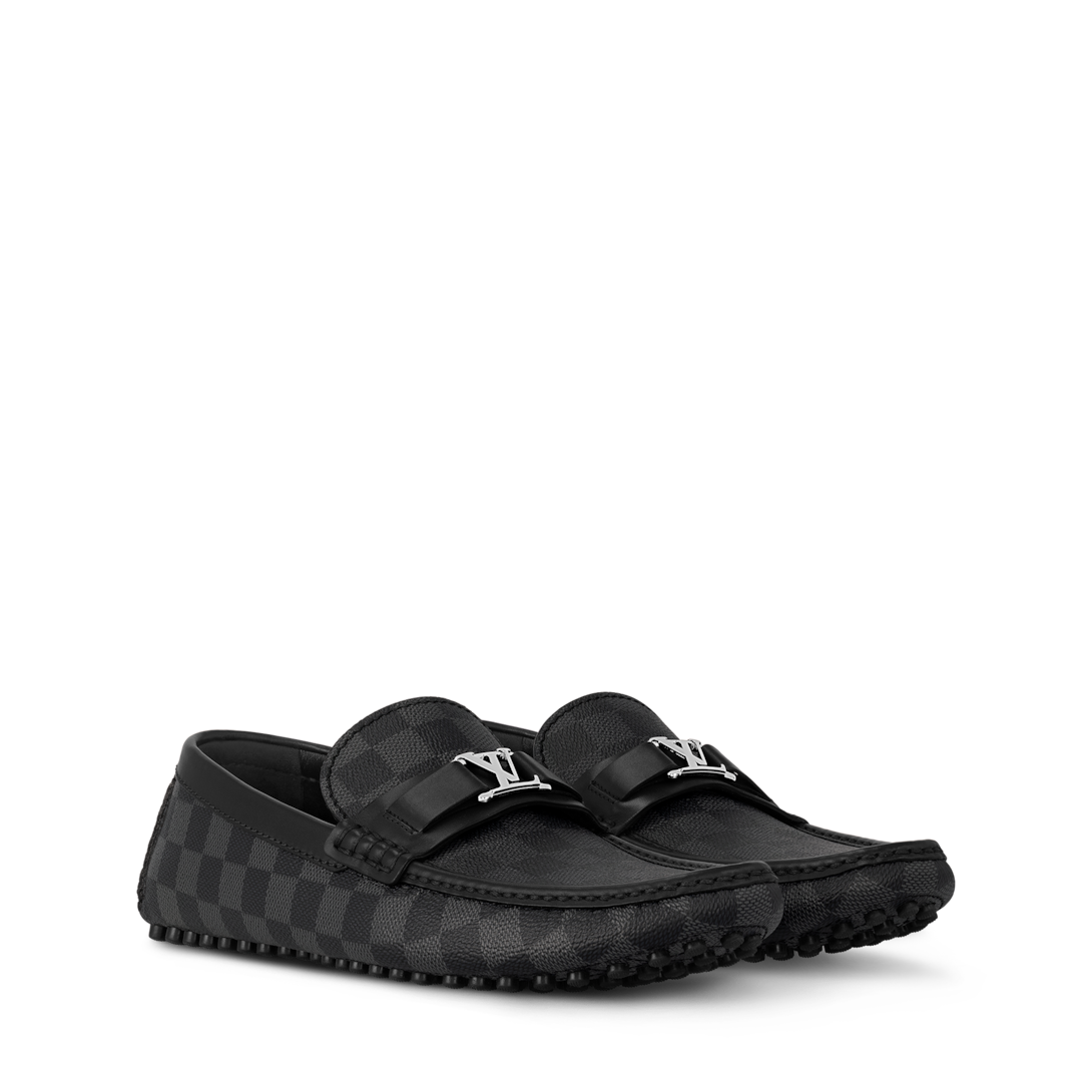 Hockenheim Moccasin Damier Graphite Canvas - Shoes 1A4OIB